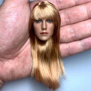 hot sells 16 scale gwyneth paltrow pepper potts head sculpt model for 12 inches female action figure toys free global shipping