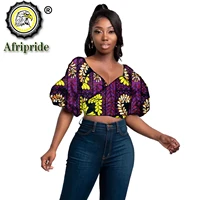 womens fashion tank top african clothes crop top sexy party wear short sleeve shirt print blouse casual pure cotton s2024010