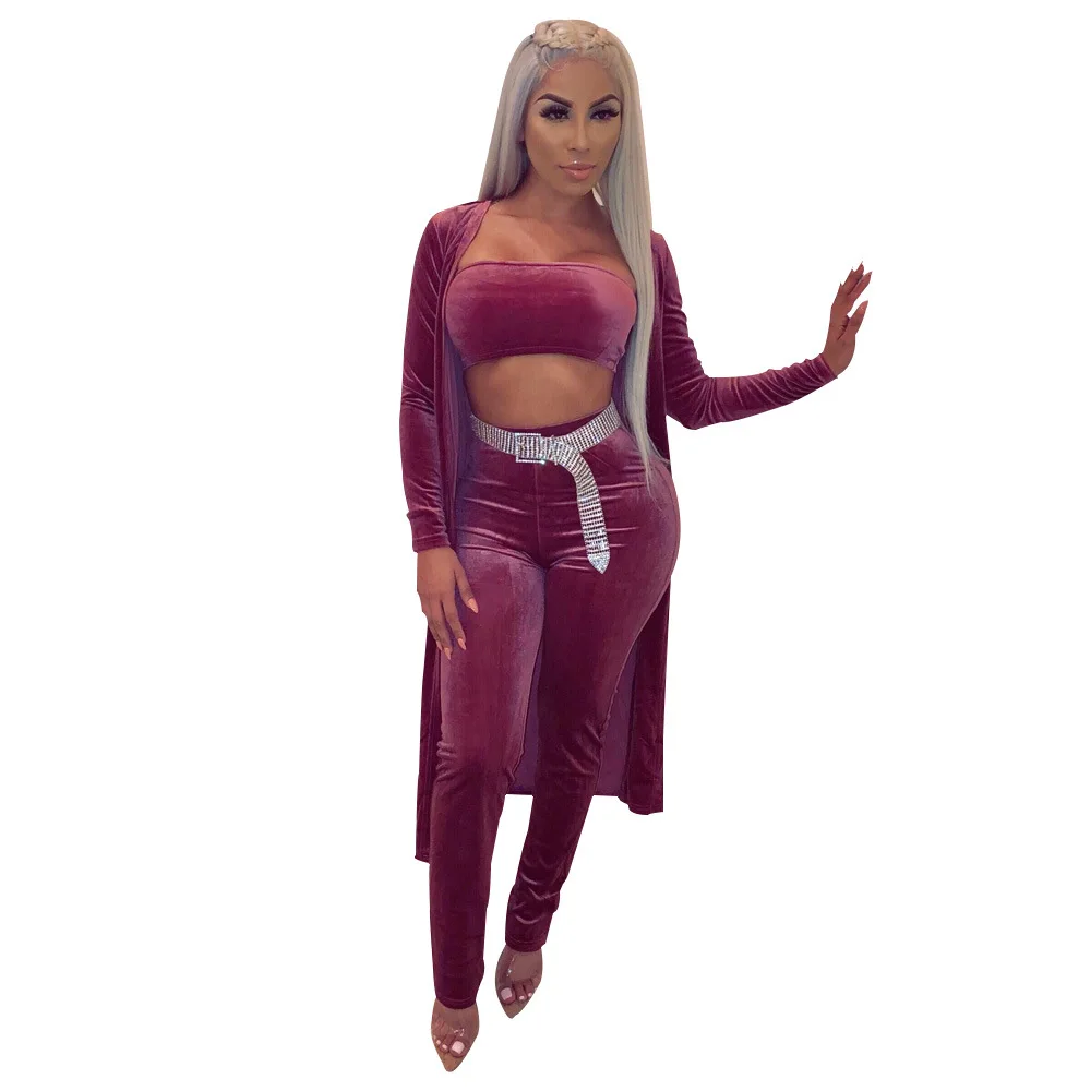 2019 европейский и американский осенне-зимний женский модный повседневный костюм