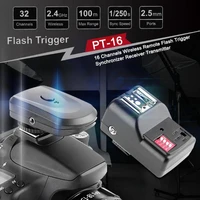 16 channels wireless remote flash trigger hot shoe flashlight synchronizer receiver transmitter for nikon dslr camera