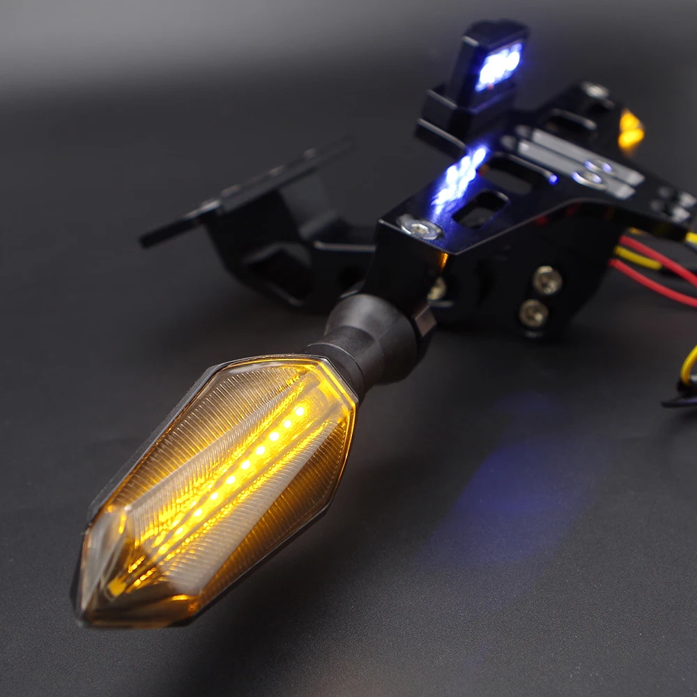 CNC Мотоцикл Регулируемый угол алюминиевый номерной знак рамка держатель