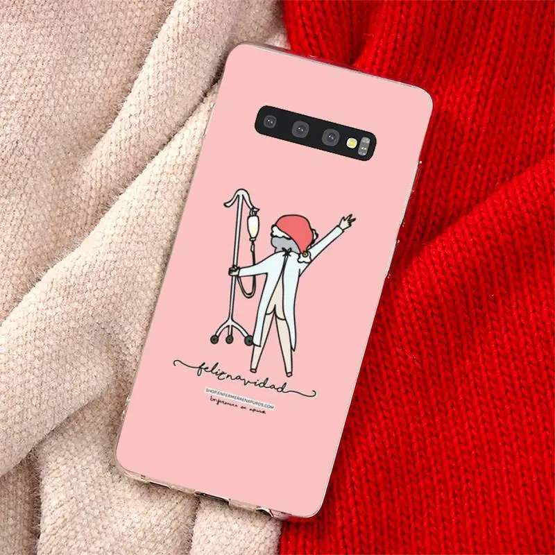 

Cartoon Medicine Doctor Phone Case Transparent for Samsung A71 S9 10 20 HUAWEI p30 40 honor 10i 8x xiaomi note 8 Pro 10t 11