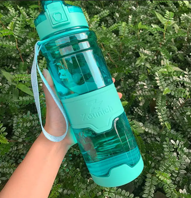 ZOUNICH Спортивная бутылка для воды прозрачная герметичная без BPA лазания в гору