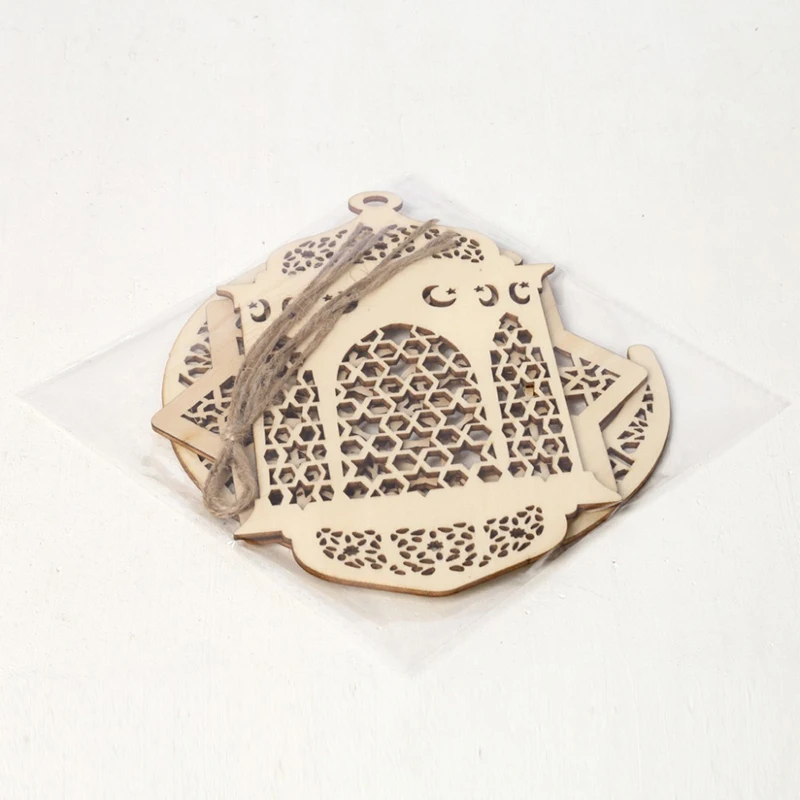 3 шт. Рамадан Луна деревянный ИД украшение Мубарак для дома мечеть мусульманский