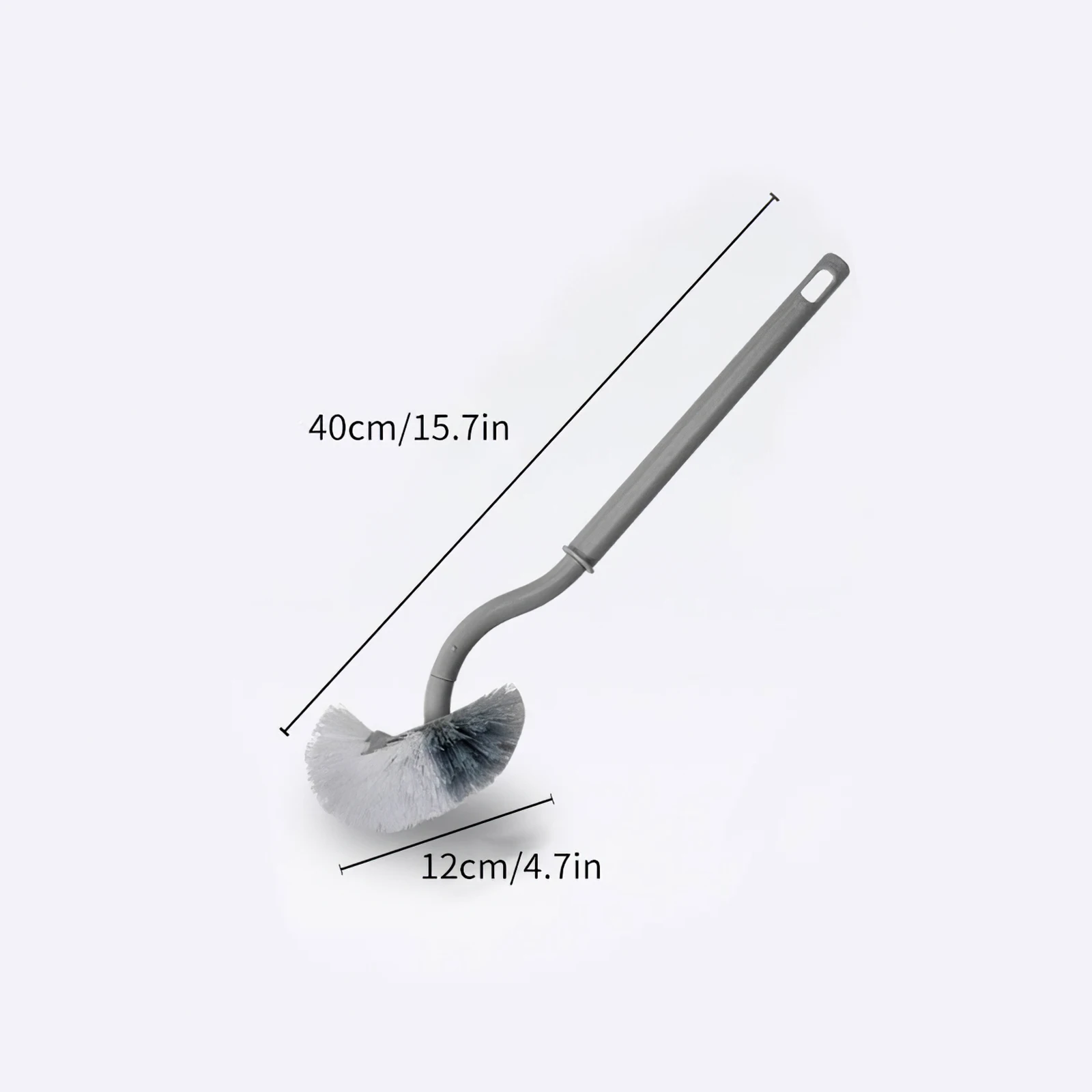 

Long Handle Toilet Brush and Holder S-Shape Toilet Bowl Cleaning Brush Toilet Cleaner Brush with 360 Degree Brush Hair Cover