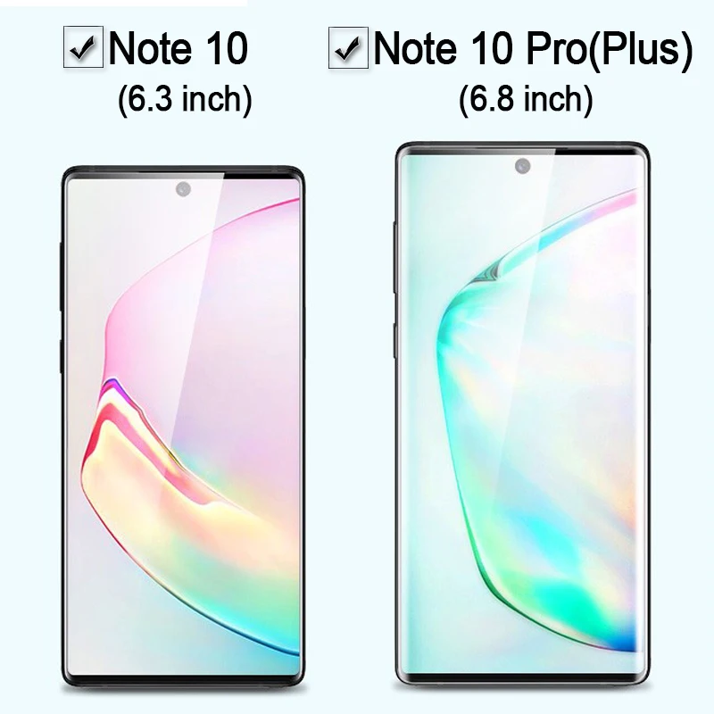 Защитное стекло для samsung galaxy note 10 pro plus Защитная пленка экрана glaxay note10 notes