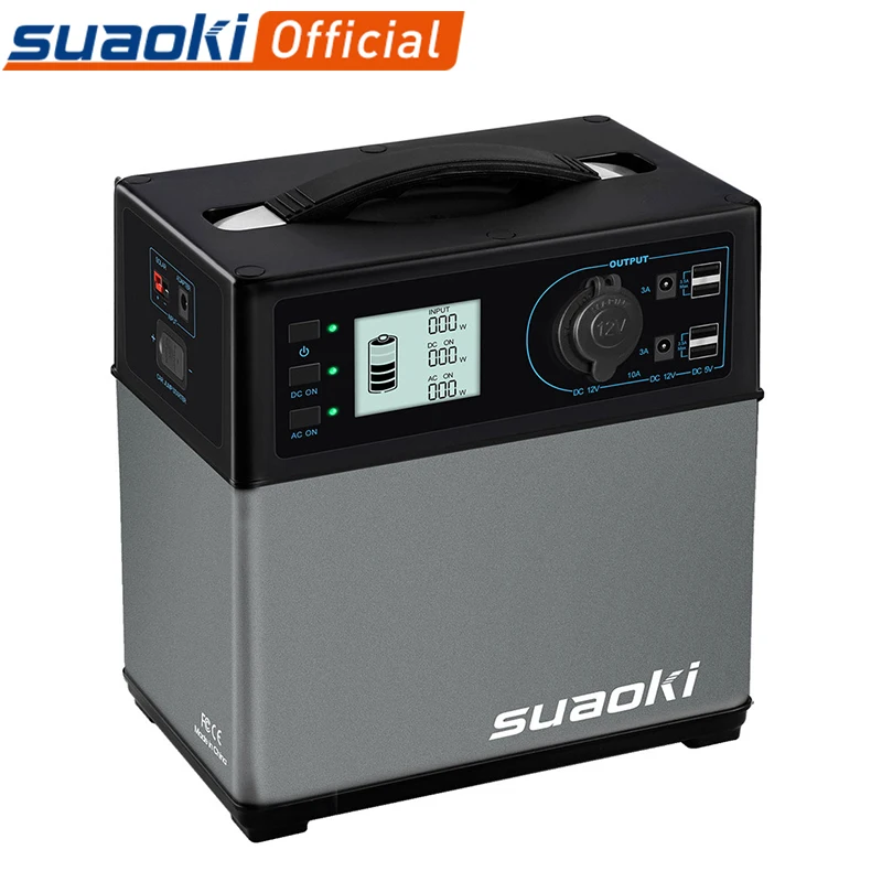 Suaoki 400Wh аварийный внешний аккумулятор AC& DC сигарета USB пусковое устройство источник питания для электронных устройств портативная аккумуляторная станция