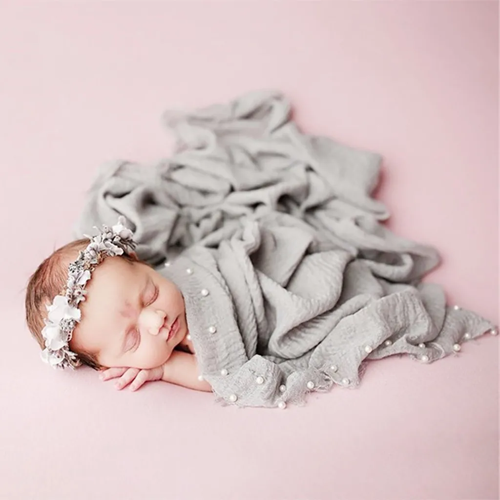 Реквизит для детской фотографии одеяло фотосъемки новорожденных хлопковая