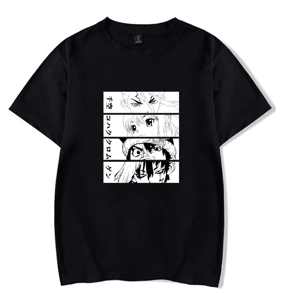 

Dr Stone Senku Hot Anime T-shirt Short Sleeve O-neck Loose Fashion Print