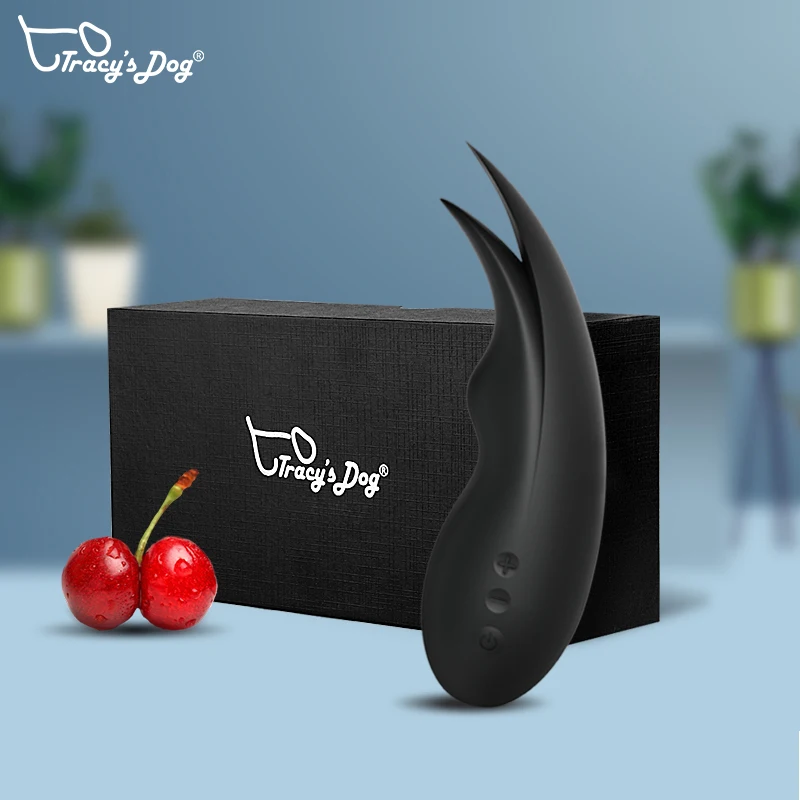 Клиторальный вибратор для сосков Трейси с 2 язычками стимуляции клитора и пениса