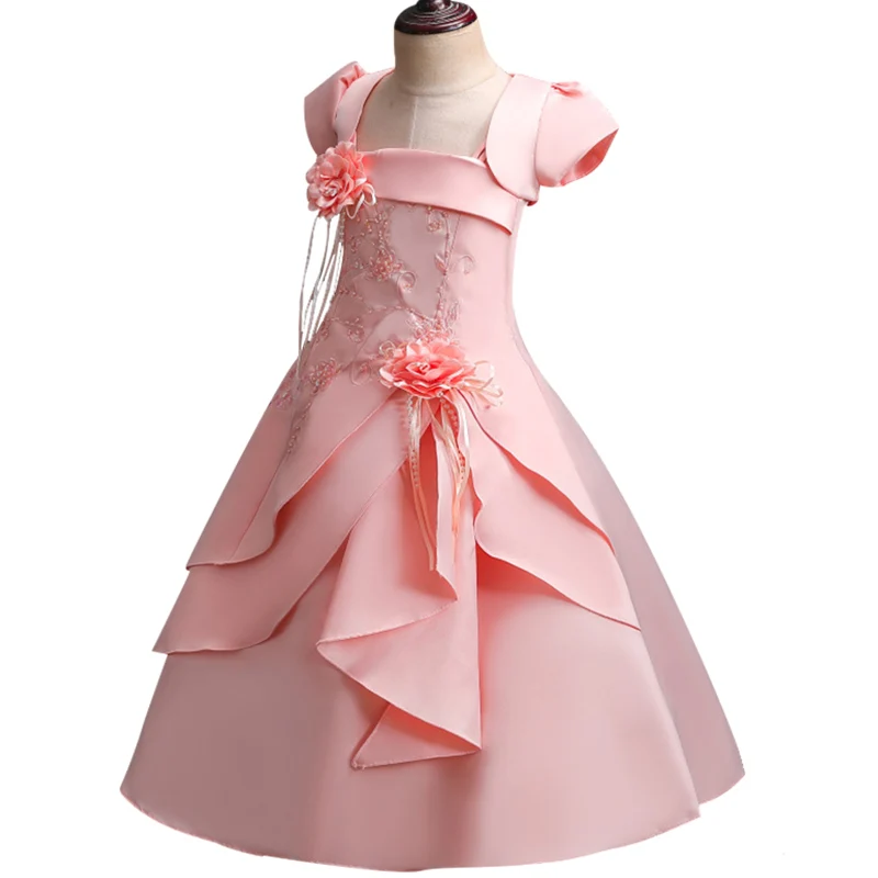 Покупатели рекомендуют Качественное детское банкетное платье с вышивкой