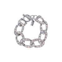 trendy circle diamond bracelet alloy bracelet on hand women bracelet accessories fashion jewellery the best gift for friend
