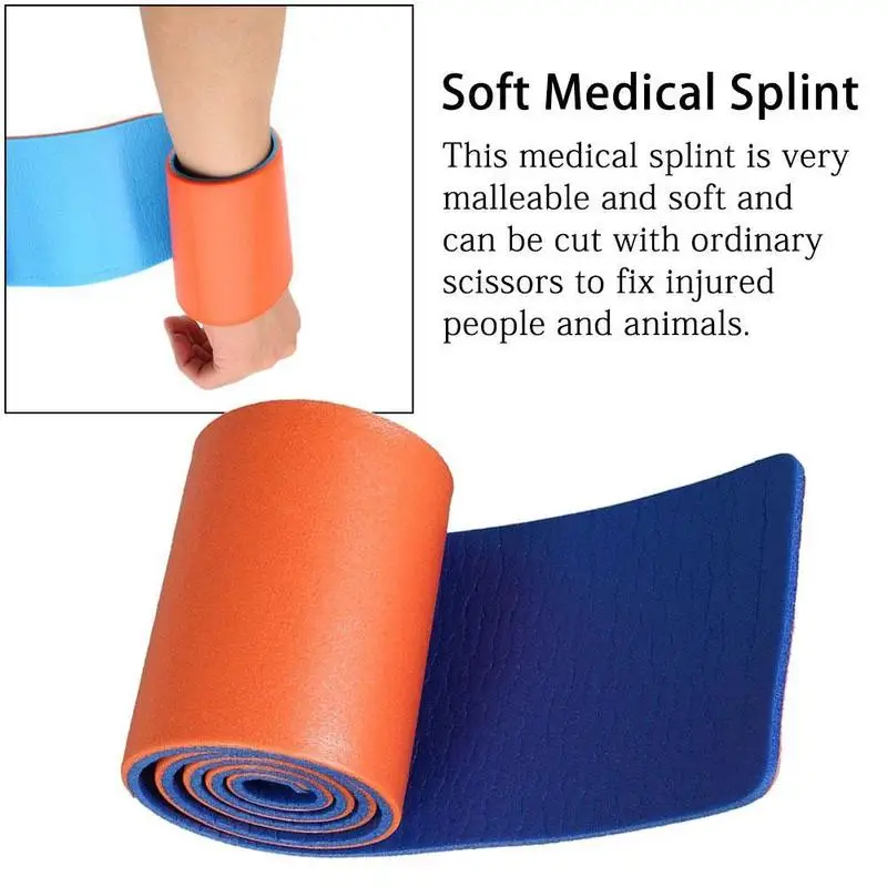 7PCS Survival Splint Bandage Roll Pet Leg Wrist Fixed Fracture Rescue Protection Kit for Emergency First Aid | Красота и здоровье