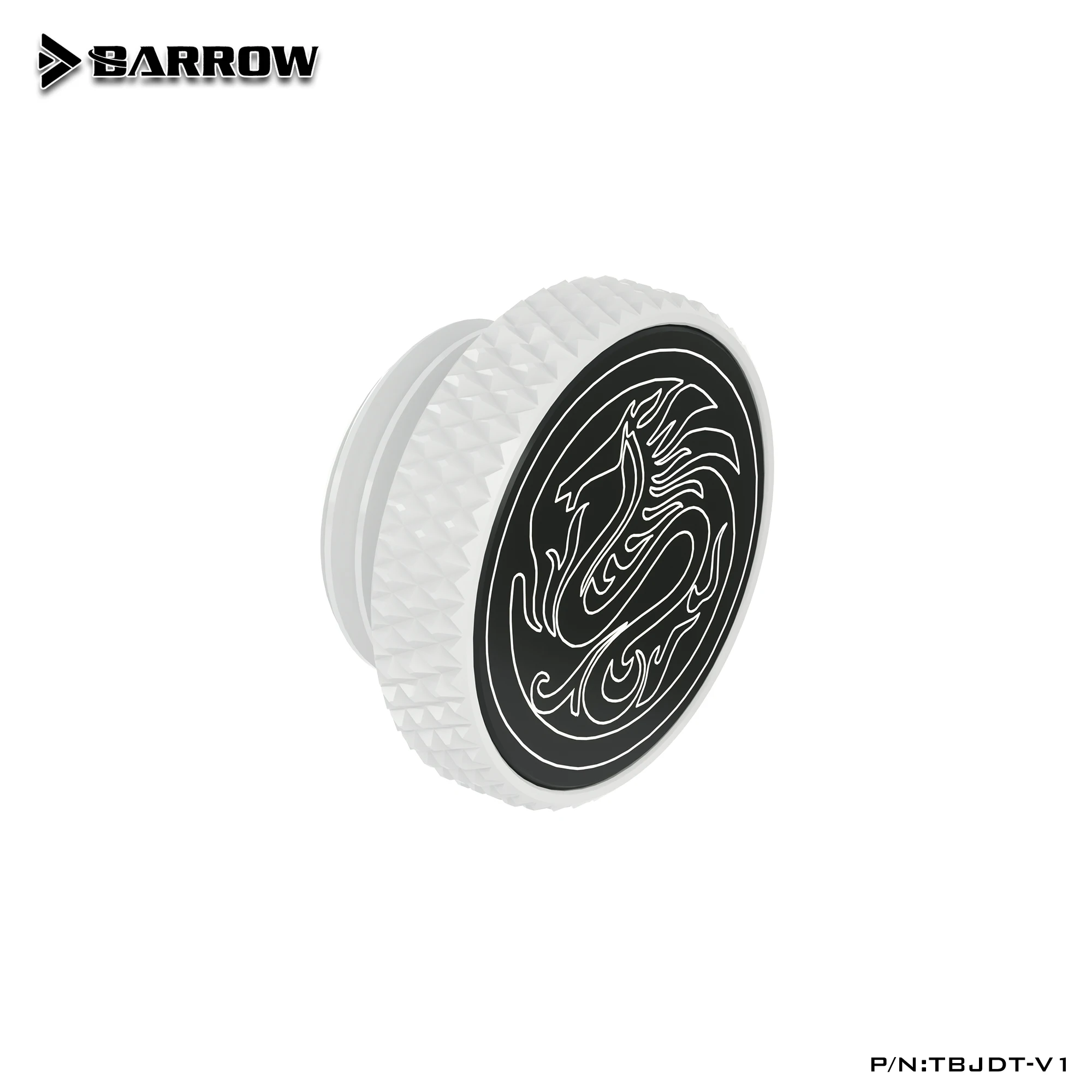 Barrow G1/4 ''зеркальная отделка стопорный фитинг водяное охлаждение черный