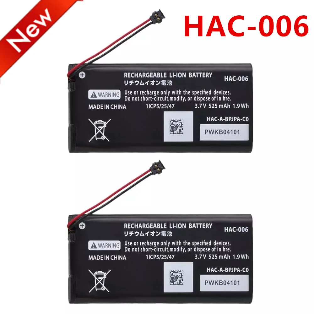 

525mAh HAC-006 Rechargeable Li-ion Battery For HAC-015/016 HAC-A-JCL-C0 HAC-A-JCR-C0 Nintendo Ns Joy-Con Controller Gamepad