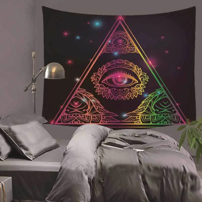 Украшение в стиле бохо с принтом Hamsa настенный гобелен для домашнего декора