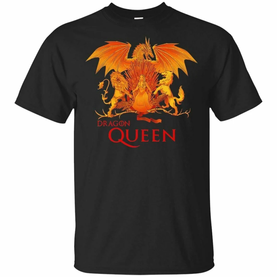 Футболка Dragon queen Got Игра престолов 2019 футболка с коротким рукавом принтом сделай