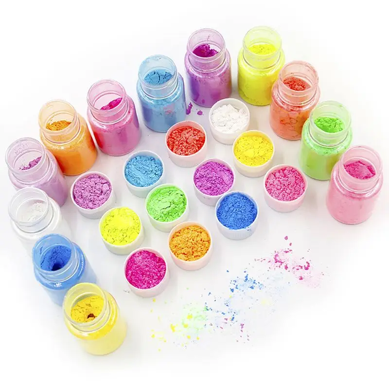 12 Pearlescent powder Epoxy Resin Dye Pearl Pigment Natural Mica Mineral Powder M6CE