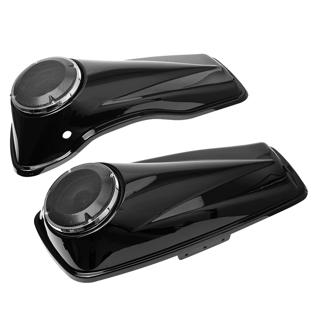 

Motorcycle 6.5" Saddlebag Lids With Speaker For Harley Touring Electra Street Glide Road King Ultra-Classic FLHTCU 2014-2020