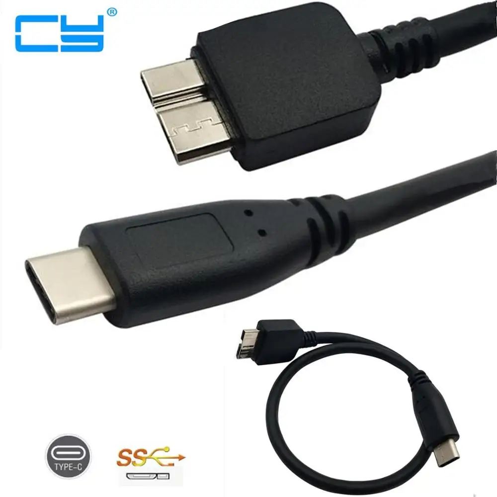 Кабель коннектор USB 3 1 Type C к 0 Micro B для MAC BOOK WINDOWS PC USB3.1 USB3.0 30 см м 100 м|Кабели передачи