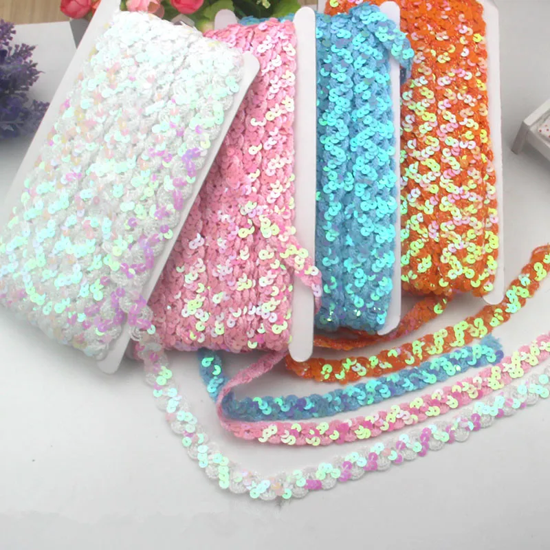 Блестящая ткань с отделкой бисером и блестками для свадебной вечеринки Декор DIY