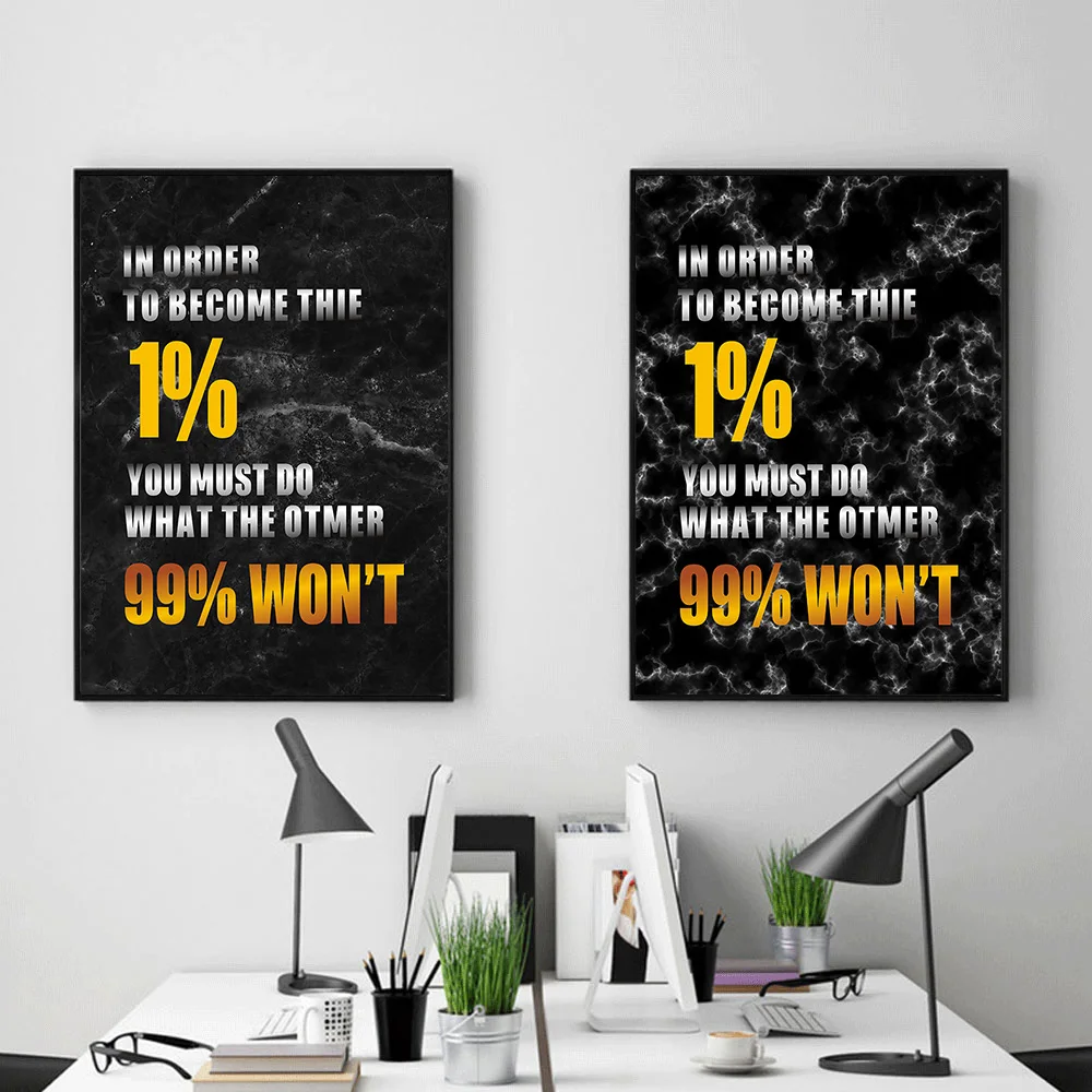 Мотивационные постеры и принты с цитатами настенная Картина на холсте