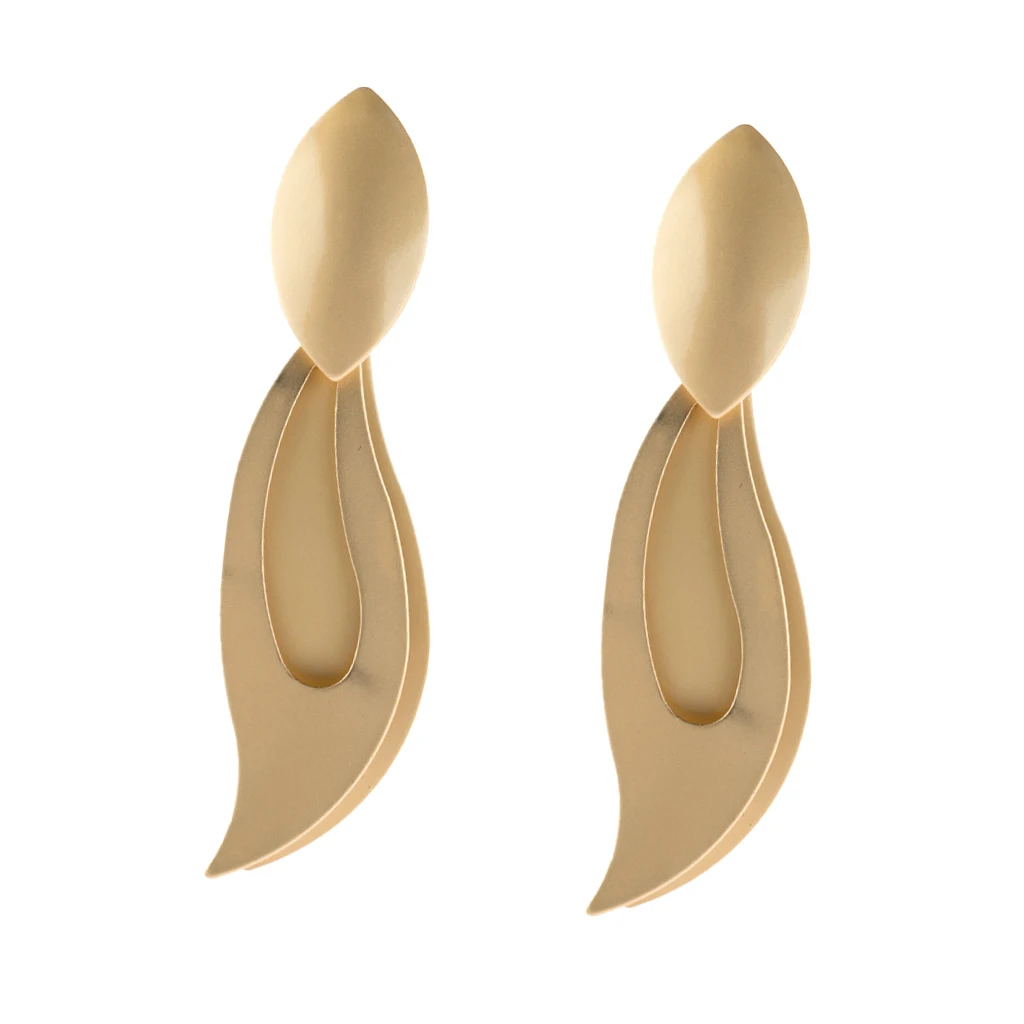 2x лист ивы длинные серьги-гвоздики женские ювелирные изделия вечерние подарок