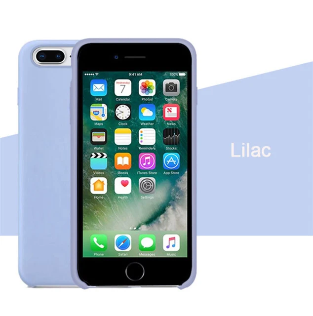 Lilac Роскошный силиконовый чехол для iphone 7 8 6S 6 Plus 11 Pro X XS чехол для MAX XR на Apple iphone 7 8 plus X 10 чехол официальный - Цвет: Lilac