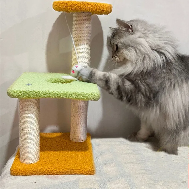 

Cat Scratcher Cat Tree Tower Condo Furniture Cats Climbing Frame Pet Products Scratching Post for Cats Scratcher Jump Cardboard
