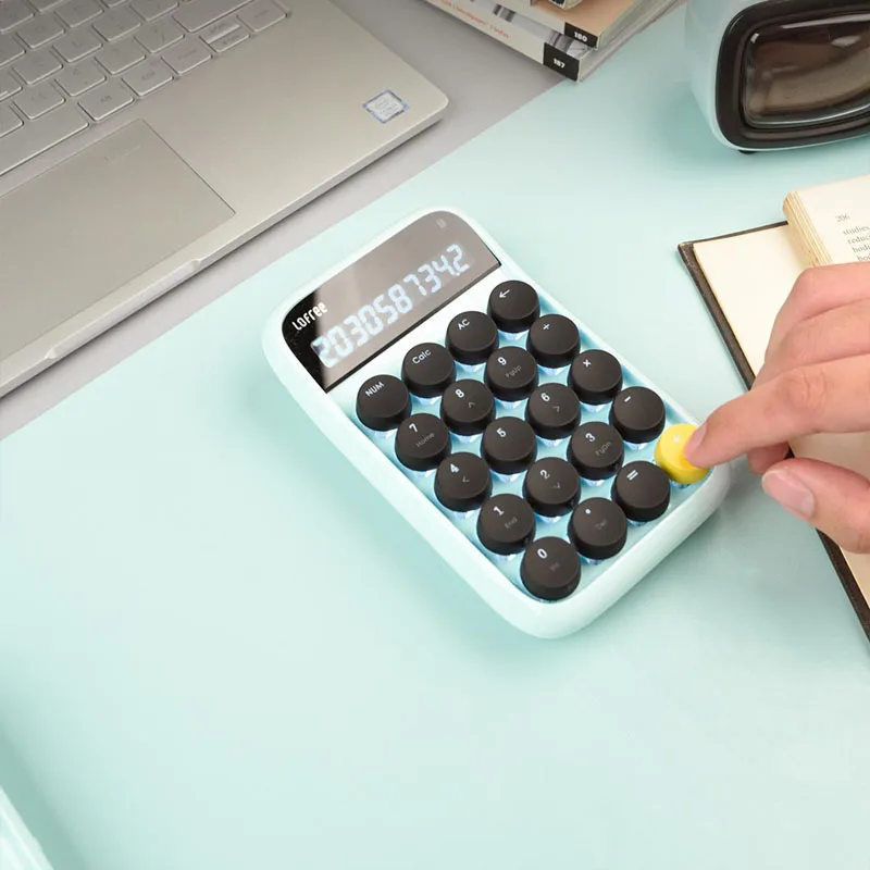 Xiaomi Lofree Bluetooth цифровая клавиатура многосистемная совместимая клавиатура с подсветкой Micro USB 800 мАч емкость смарт-калькулятор