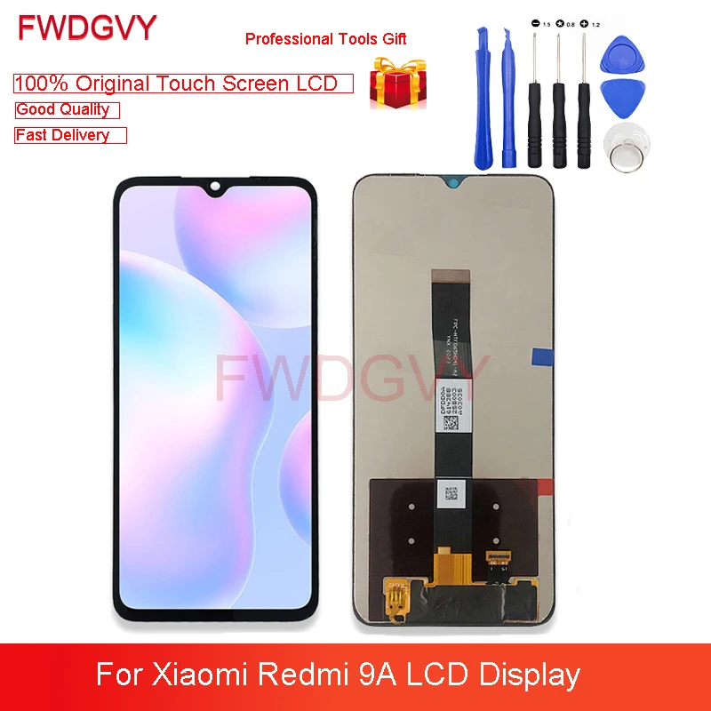 

6,53 "Оригинальный ЖК-дисплей для Xiaomi Redmi 9A 10, сенсорная панель, ЖК-дигитайзер в сборе, Сменные запасные части для ремонта