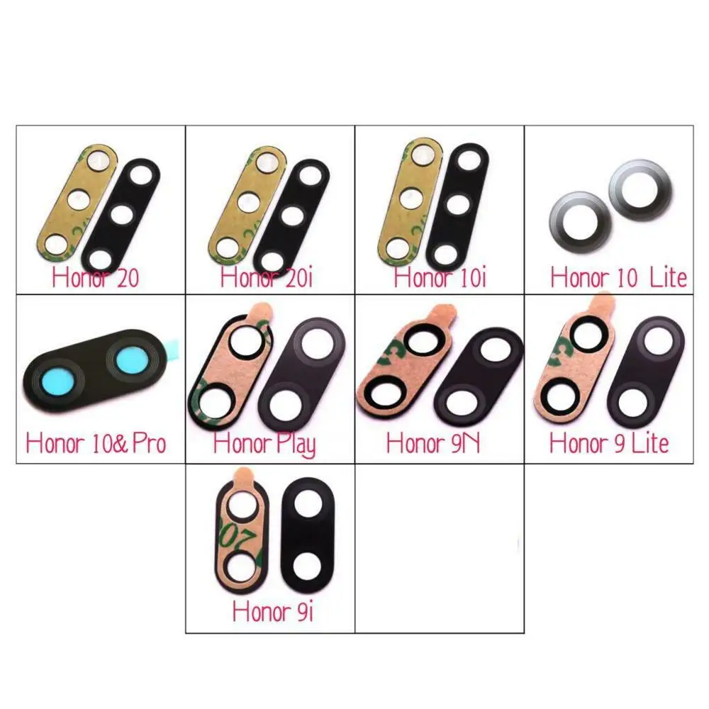 Оригинальный новый стеклянный объектив для задней камеры Huawei Honor 9 9n 9i 9x10 20 20i Pro Plus