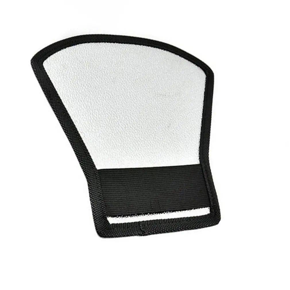 2 в 1 Универсальный Рассеиватель для DSLR камеры Вспышки серебристый/белый