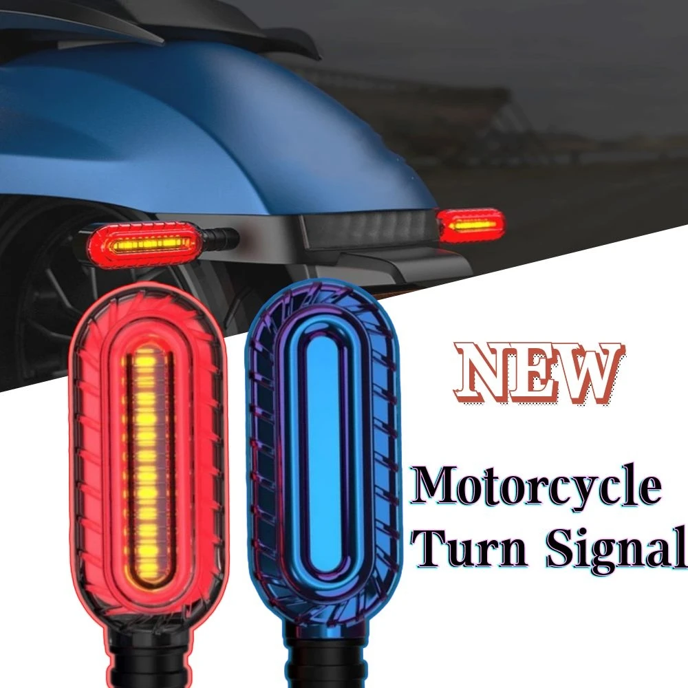 

Turn Signals Light Motorcycle Universal Signal DRL Flowing Water Flashing 2 in 1 Blinker Built-in Relay M10 Bolt IP65 Tail Lamp