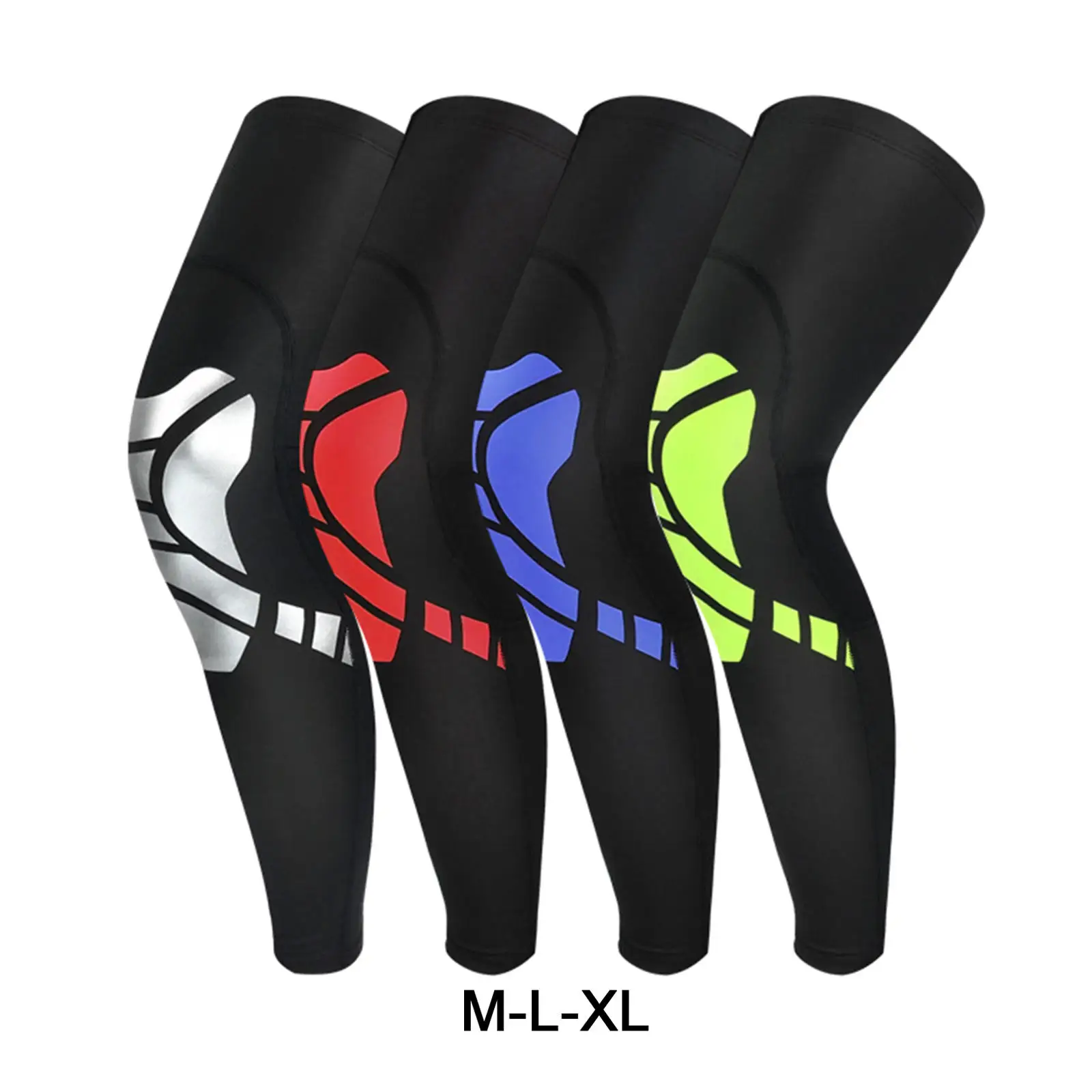 

1Pc Elasticity Long Knee Protector Brace Leg Sleeve Calf Knee Support Brace Protecter Leg Warm Sports Kneepads