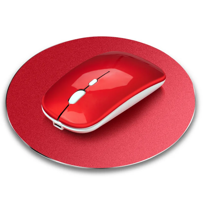 Перезаряжаемая Беспроводная Bluetooth портативная Двухрежимная мышь