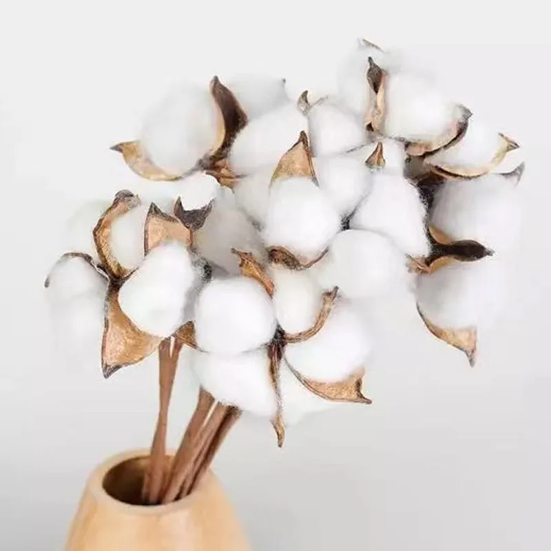 Натуральный высушенный хлопковый искусственный цветочный наполнитель