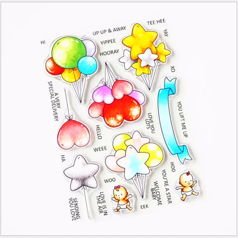 Любовь воздушный шар металлические штампы и трафареты штампов для сделай сам