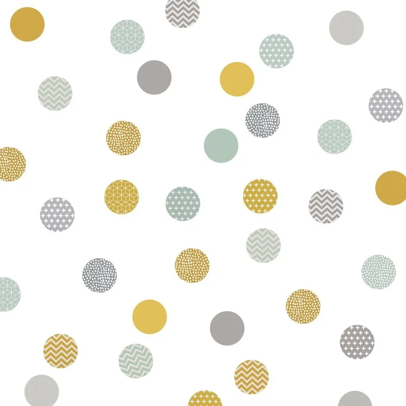 

Colorful Dots DIY Wall Stickers Nordic Style Living Room Kids Room Art Mural Decals Home Decor