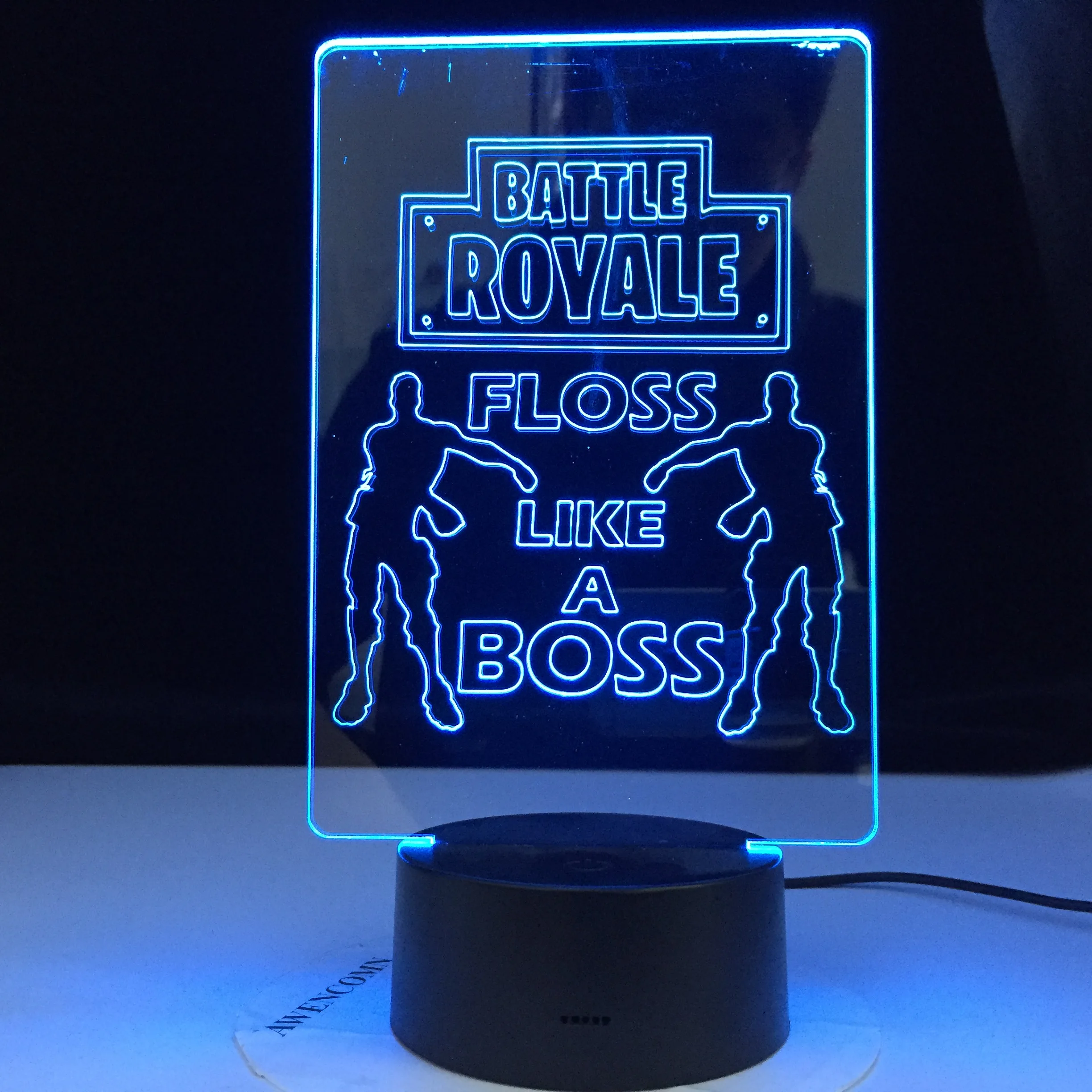 Battle Royale Floss Like A Boss Dancer модель светодиодный Настольный светильник 3D ночник