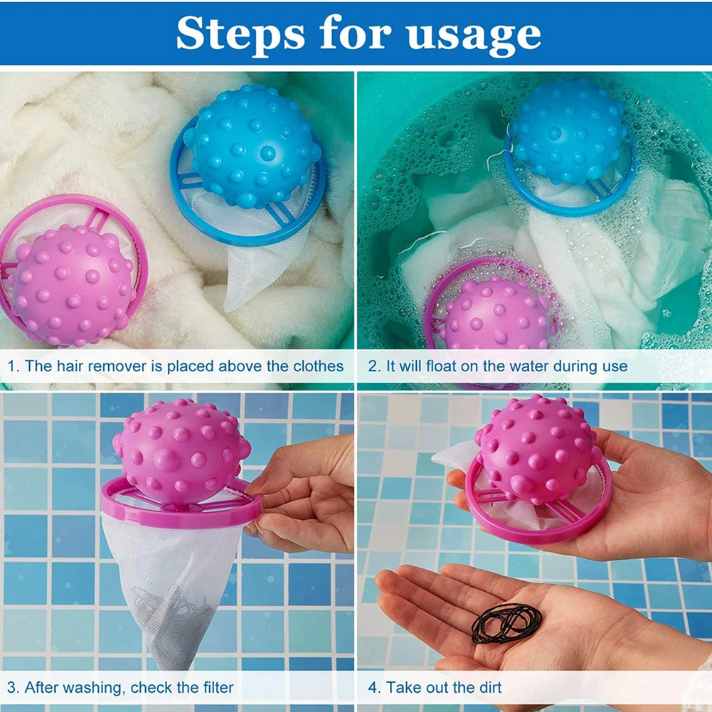 

Reusable Anti-Winding Laundry Spiny Ball Washing Machine Tool Clothes Filter Bag Laundry Balls
