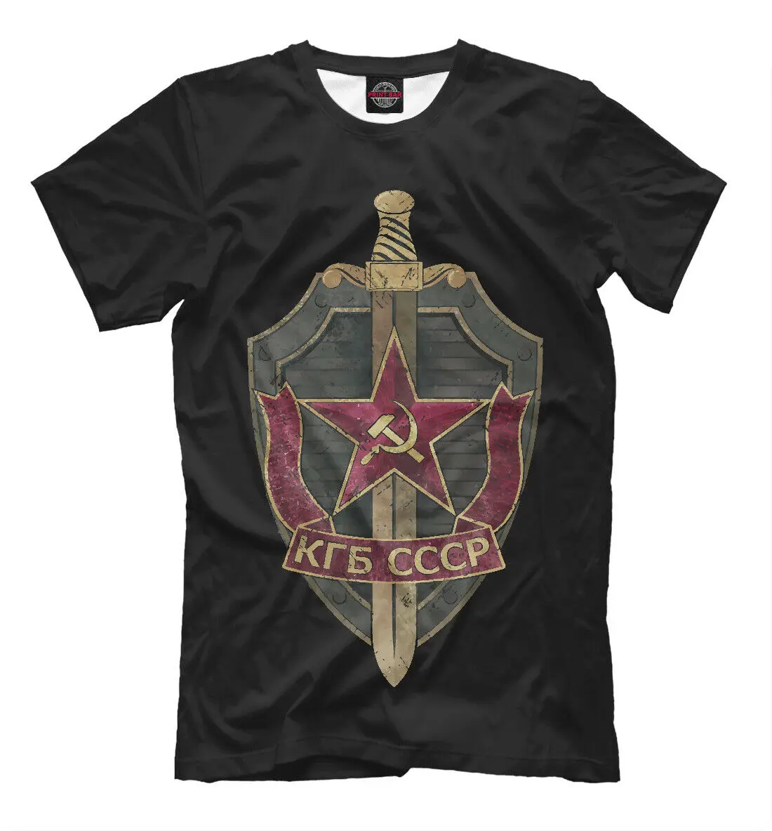 

CCCP New t-shirt USSR KGB Russia Soviet Union Short Casual O-Neck Men shirts