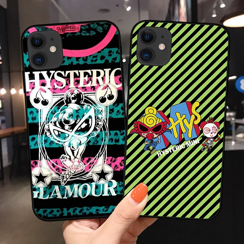 

Fashion Hysteric mini Japan Phone Cover For iPhone 11 12 13 Pro Max X XR XS Max 6 6S 7 8 Plus 13Mini SE20 Soft Silicone TPU Case