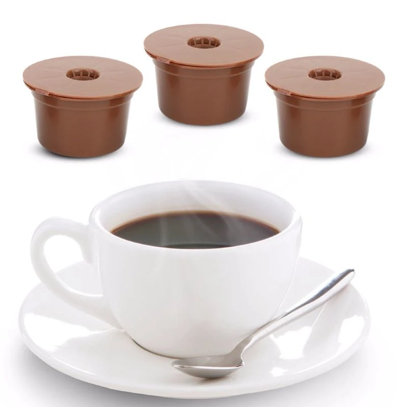 

15PCS Reusable Coffee Capsule Filter Cup Refillable Caps With Capsule Shell Stainless Steel Coffee Filter Cup Kitchen Accesssory