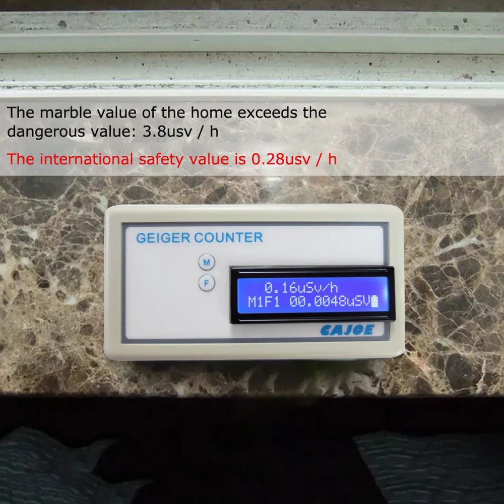 Счетчик Гейгера Высокочувствительный Ручной цифровой измеритель уровня памяти
