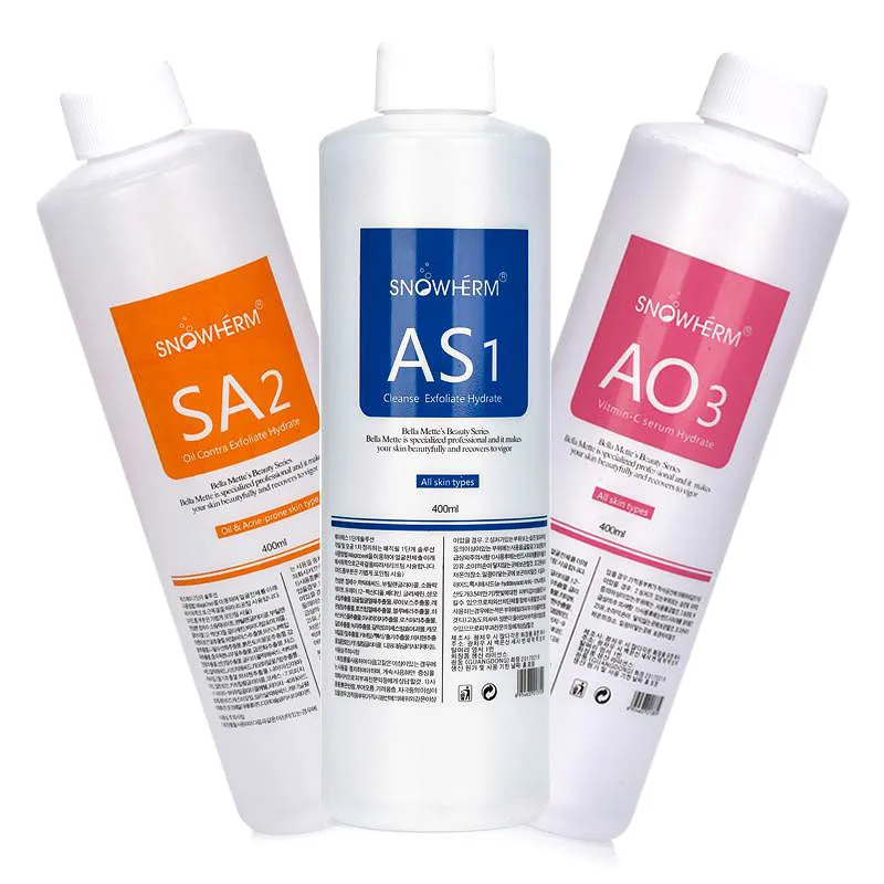 Solution AS1 SA2 AO3 Bottles/400ml Aqua Facial Serum Hydra Facialserum Aqua Peeling for Normal Skin Free Shipping