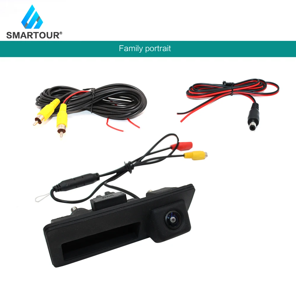 

Smartour Reversing Camera 1080P Trunk Handle Car Rear view Camera For Passat B6 B7 Polo Golf Caddy S haran EOS Audi