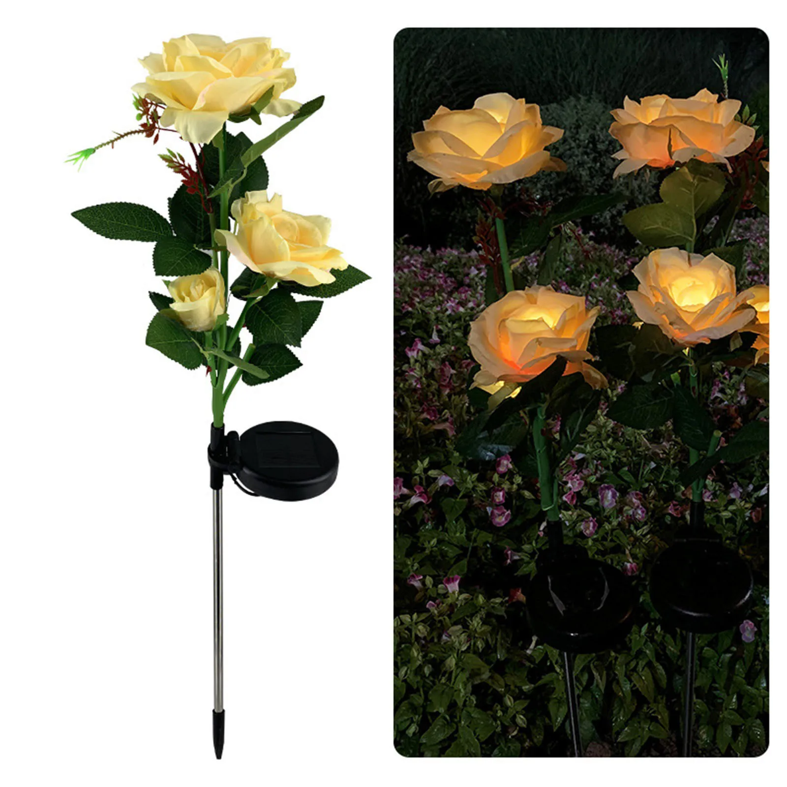 

3 Head Solar LED Decorative Outdoor Lawn Lamp Outdoor Solar Garden Stake Lights Outdoor Garden Lawn Decor IP65 Waterproof Solar