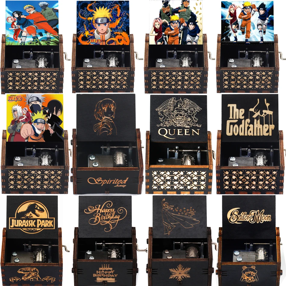 Новинка античная деревянная резная Музыкальная шкатулка с ручным заводом не