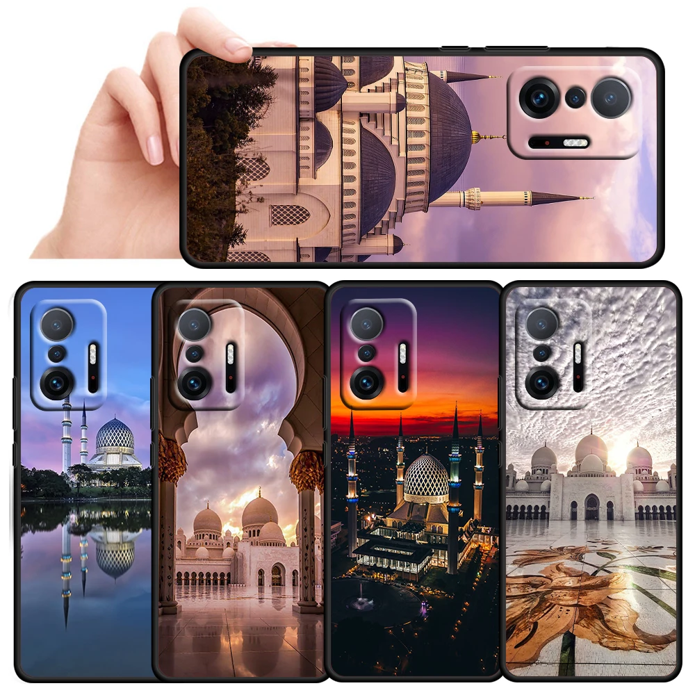 

Islam Islamic Architecture for Xiaomi Mi 11T 11i 10T 10i 9T 8 A3 K30S K30T Pro Lite Ultra 5G Silicone Black Phone Case Cover